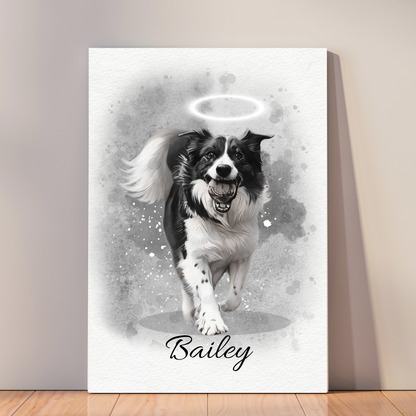 Personalized Dog Portrait from Photo, Dog Portrait, Loss of Dog Cat Pet Gift Memorial, Painting from Photo, Pet Portrait Custom