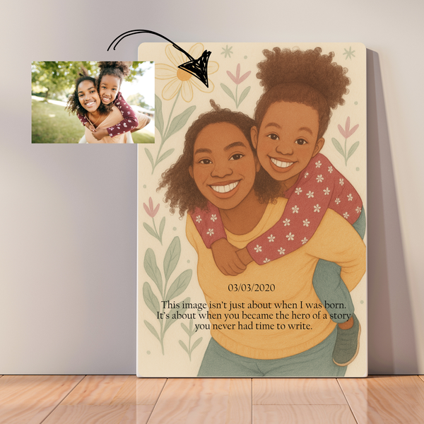 Personalized Portrait Painting from Your Photo - Mother's Day Art