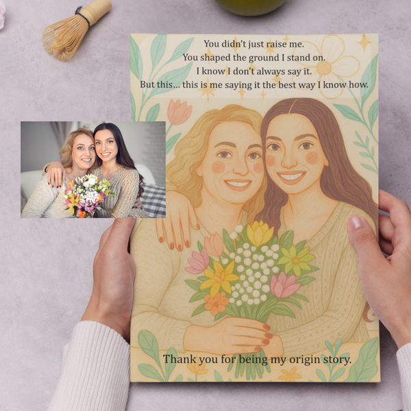 Personalized Portrait Painting from Your Photo - Mother's Day Art