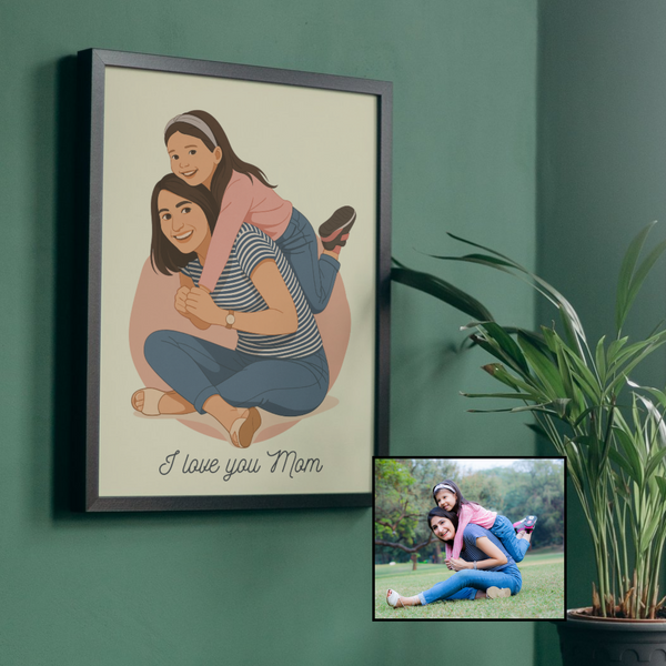 Custom Vector Portrait from Photo - Mother's Day Gift
