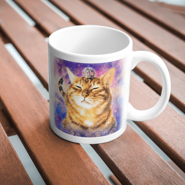 Custom Cat Portrait Mug from Photo