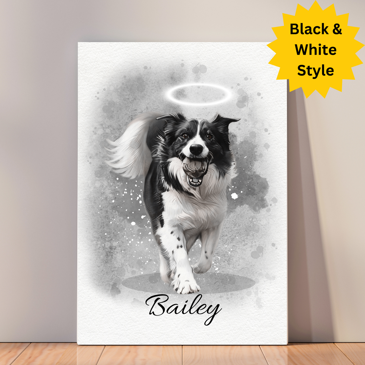 Pet Memorial Portrait from Photo