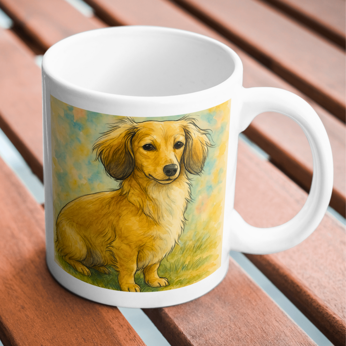 The Loyal Shadow Bundle: Personality Framed Portrait + Mug with Custom Watercolor Design + 2 High Quality Digital Files